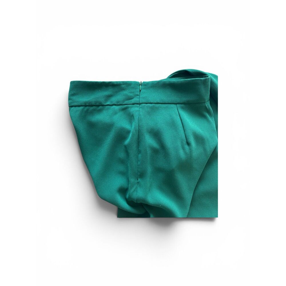 Zara Emerald Green Women's Office Dress Pants Wide Leg Trousers Size S or Size 2 - Picture 5 of 6